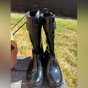 Sperry Women’s Waterproof Rubber Rain Boots Black Size 10